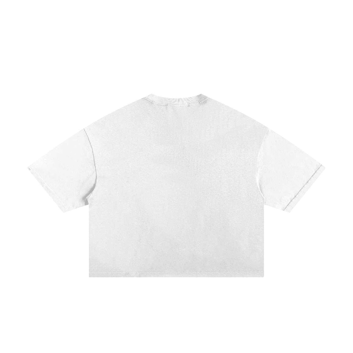 Frayed Boxy Tee - WHITE