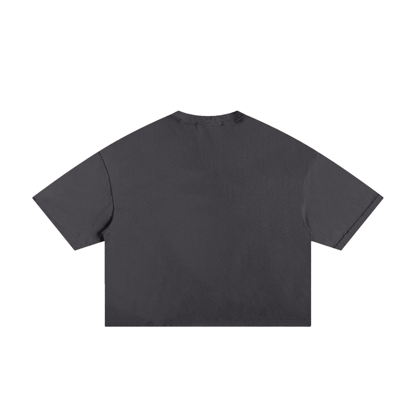 Frayed Boxy Tee - BLACK
