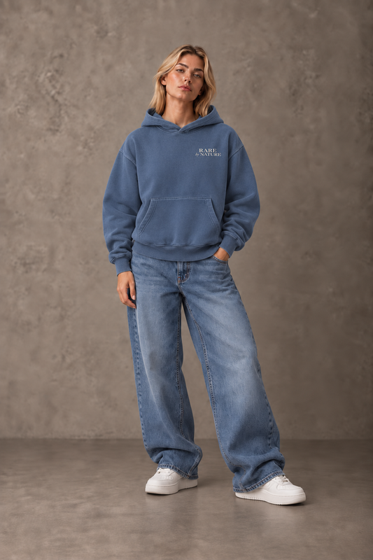 CAVE Rare by Nature Vintage Hoodie — Washed Slate