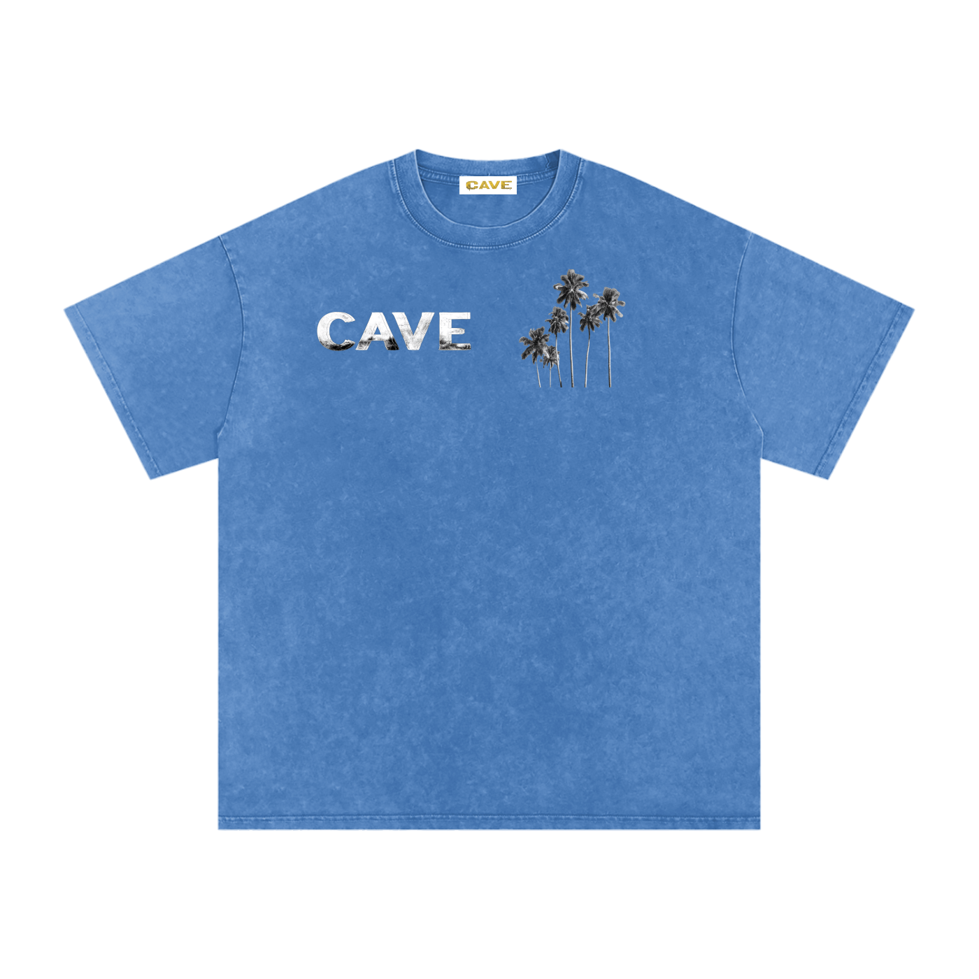 Snow Washed Oversized Cotton T-Shirt
