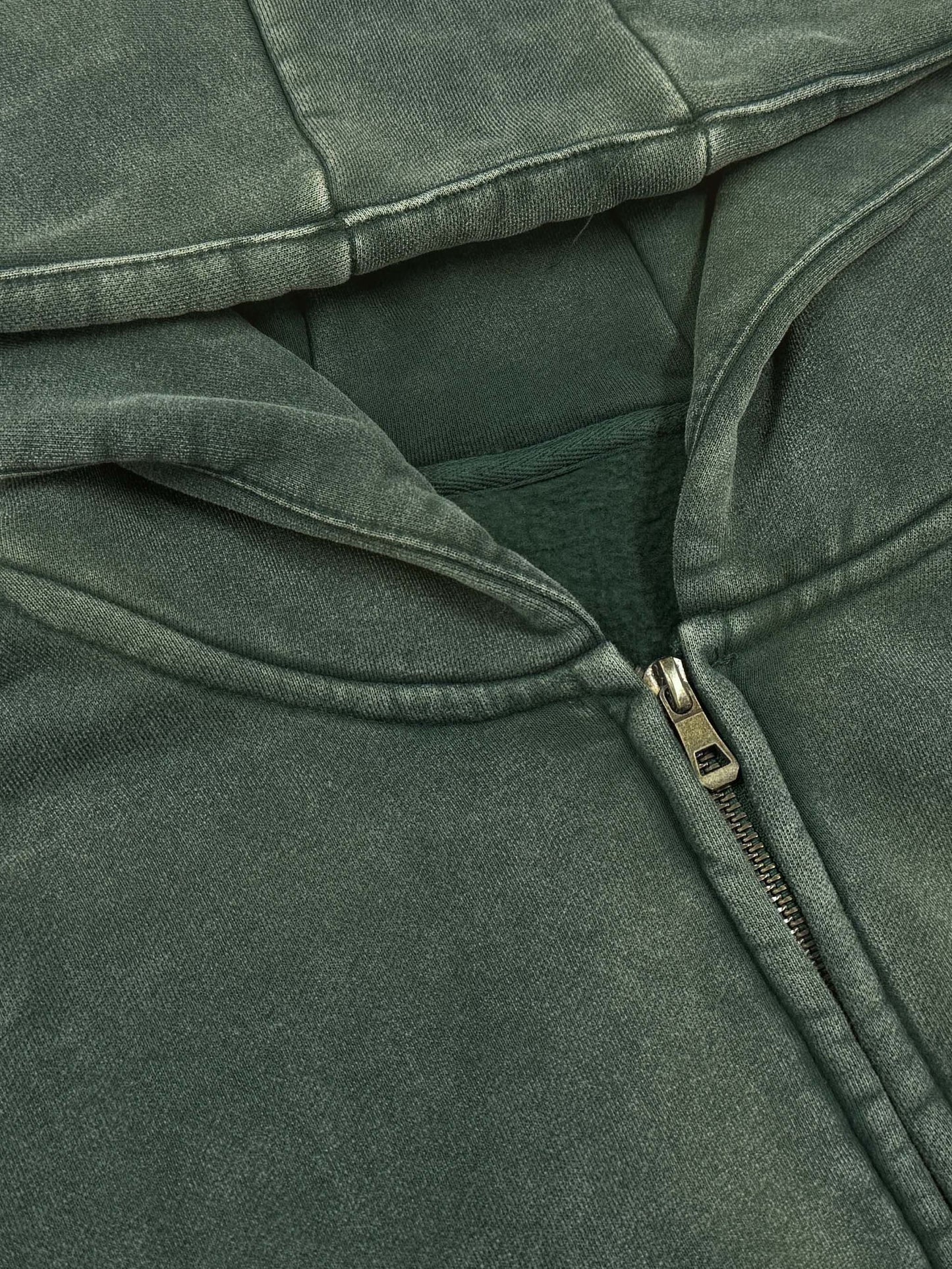 MAISON X CAVE Fleece Hoodie - GREEN