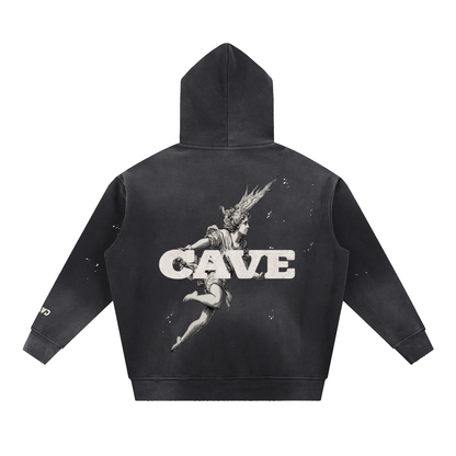 Angel Fleece Hoodie -BLACK