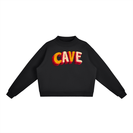 Essential Fleece Mid-Neck Crew Sweatshirt
