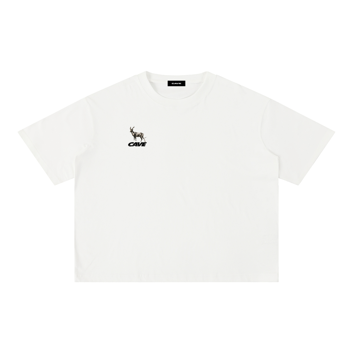 Boxy Cotton T-Shirt -GREEN/WHITE