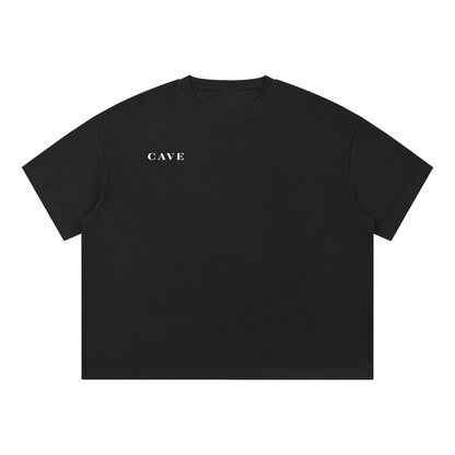 CAVE Waffle Box Tee - BLACK