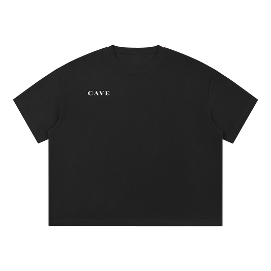 CAVE Waffle Box Tee - BLACK