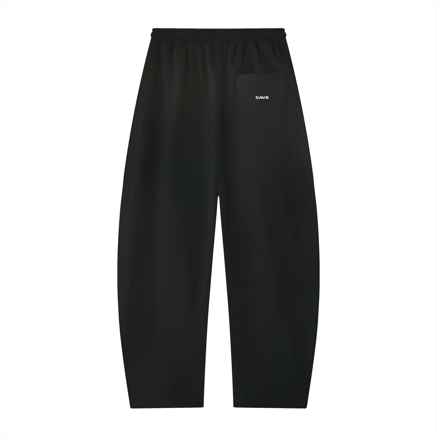 Barrel Leg Sweatpants - BLACK