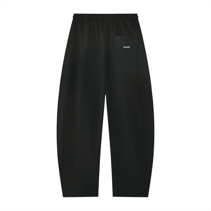 Barrel Leg Sweatpants - BLACK