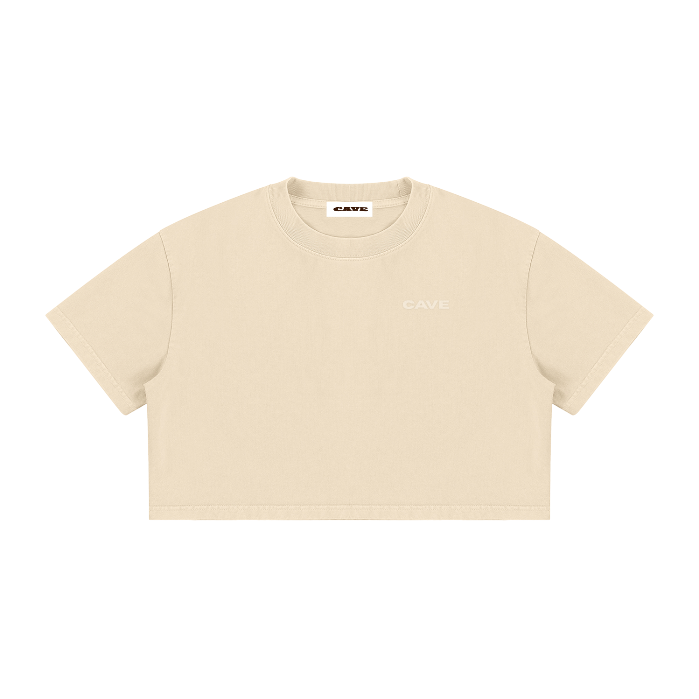 Women's Mineral Wash Cotton Crop T-Shirt