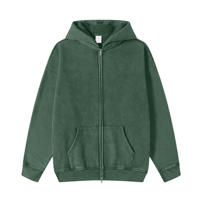 MAISON X CAVE Fleece Hoodie - GREEN