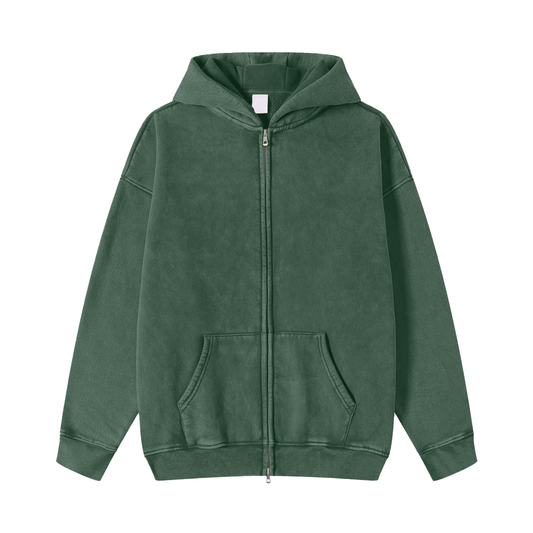 MAISON X CAVE Fleece Hoodie - GREEN