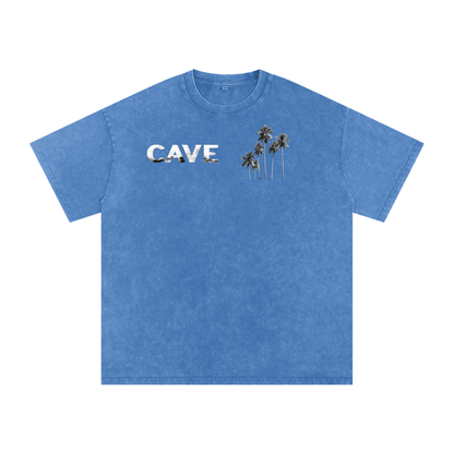 Snow Washed Oversized Cotton T-Shirt