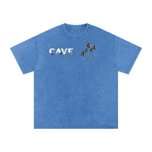 Snow Washed Oversized Cotton T-Shirt