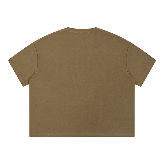 CAVE Waffle Box Tee - BROWN