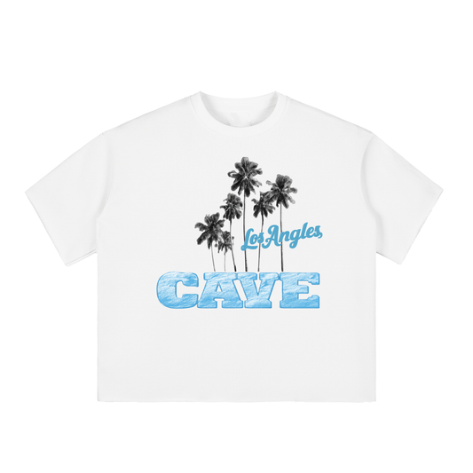 Boxy Half-Sleeve Raw-Edge T-Shirt