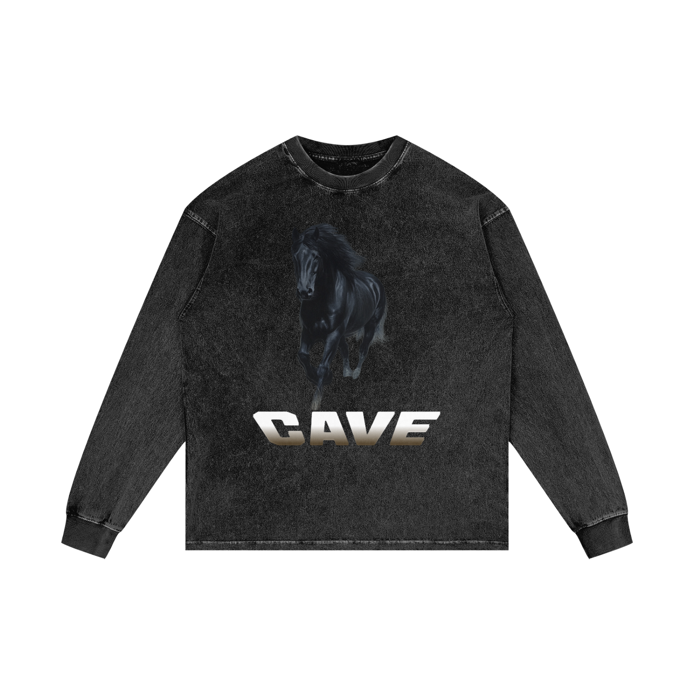 Acid Wash Oversize Long Sleeve T-Shirt