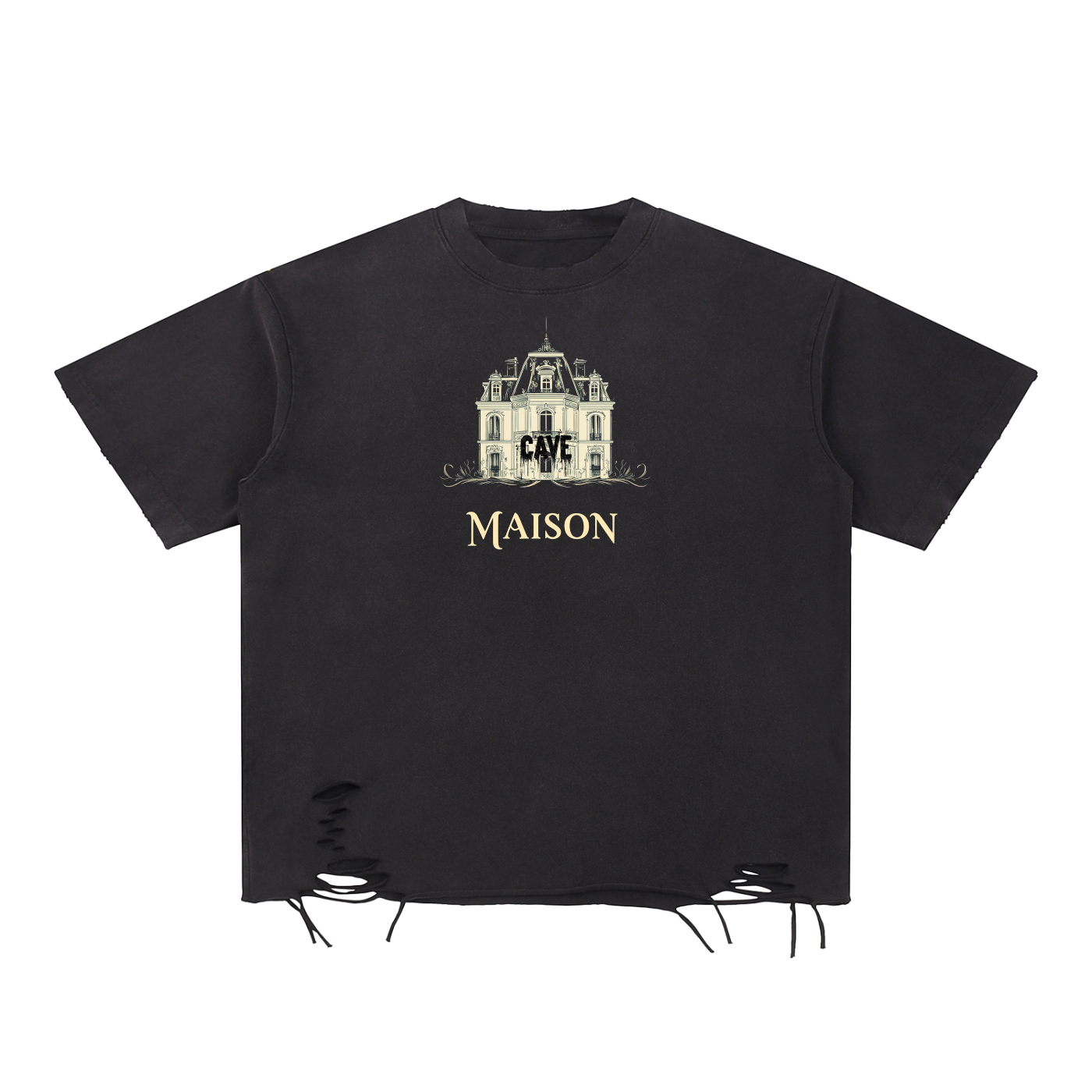 Maison X CAV TEE - BLACK