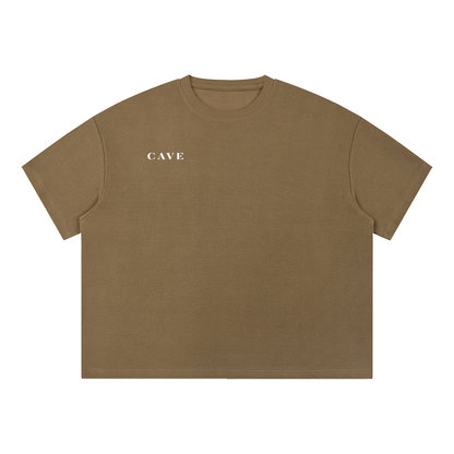 CAVE Waffle Box Tee - BROWN