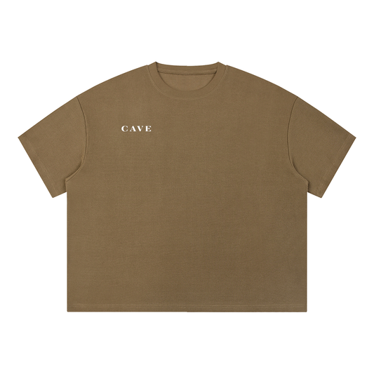 CAVE Waffle Box Tee - BROWN