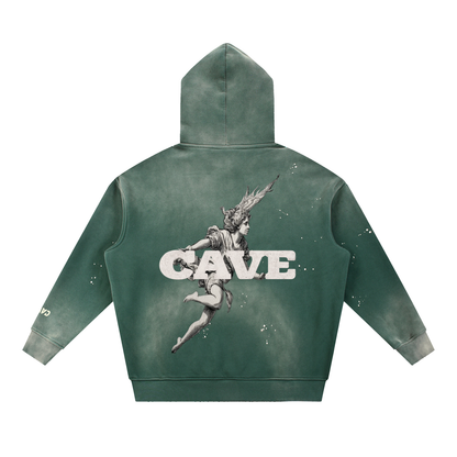Angel Vintage Hoodie - GREEN