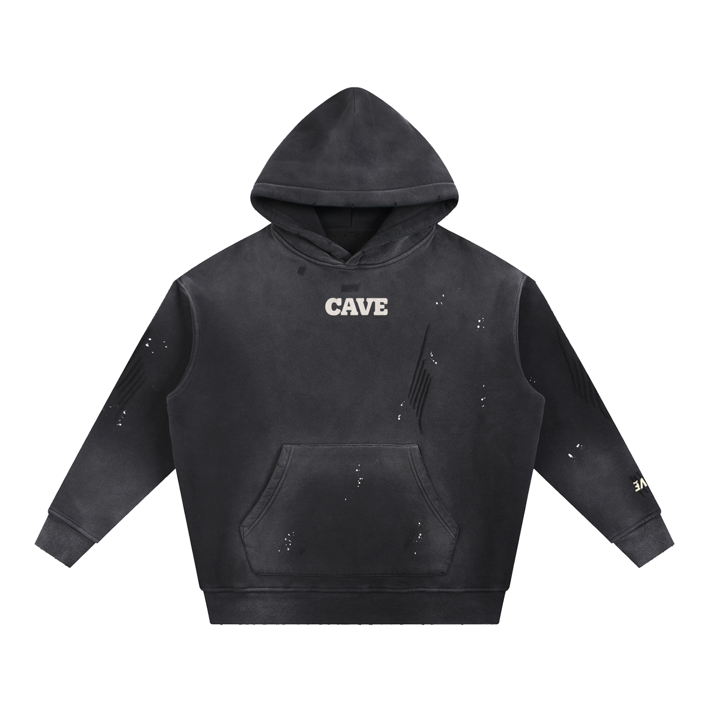 Angel Fleece Hoodie -BLACK