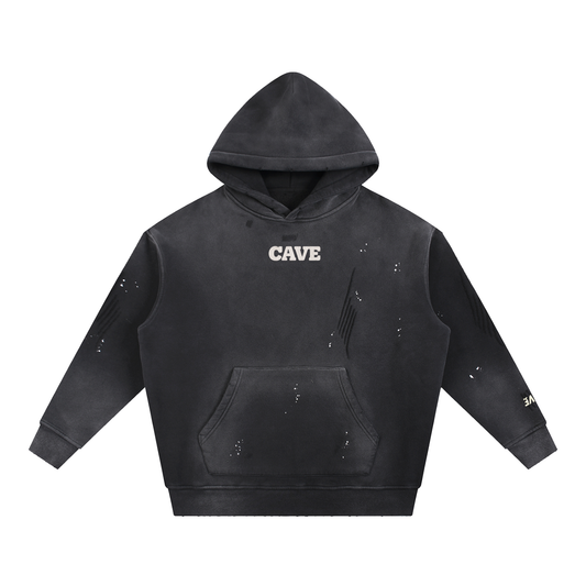 Angel Fleece Hoodie -BLACK