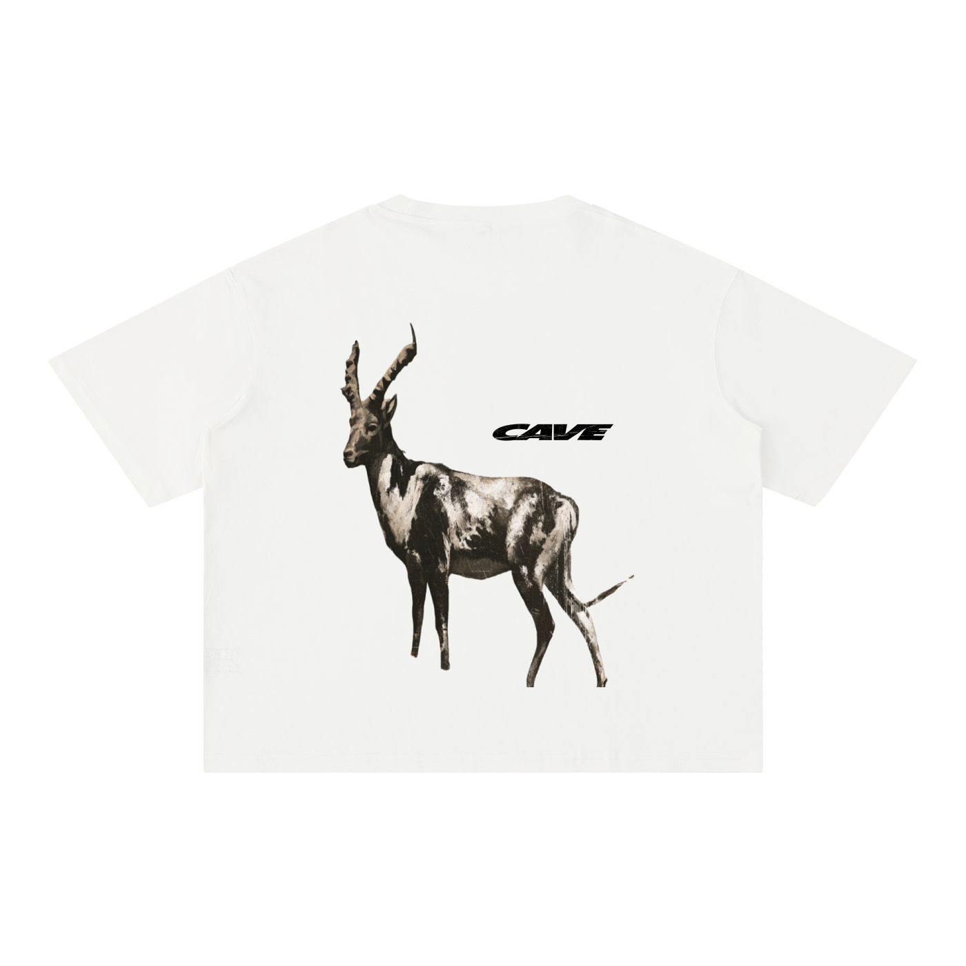 Boxy Cotton T-Shirt -GREEN/WHITE