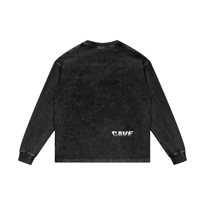 Acid Wash Oversize Long Sleeve T-Shirt