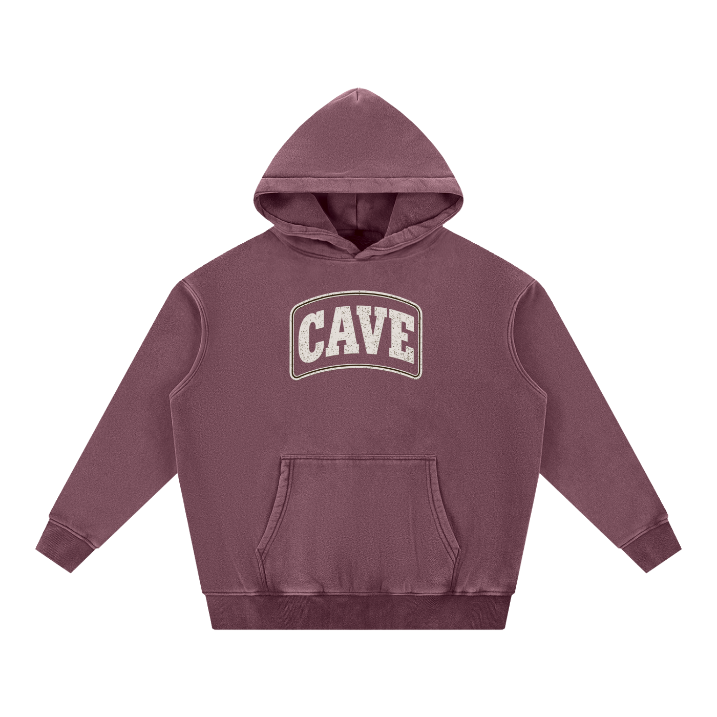 DEEP RED Oversize Hoodie