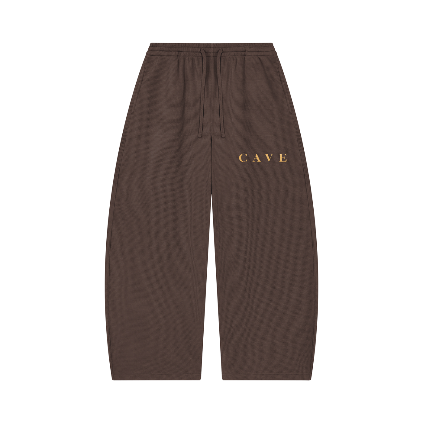 Barrel Leg Pants - BROWN