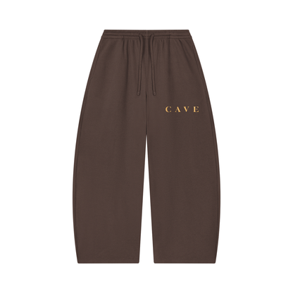 Barrel Leg Pants - BROWN