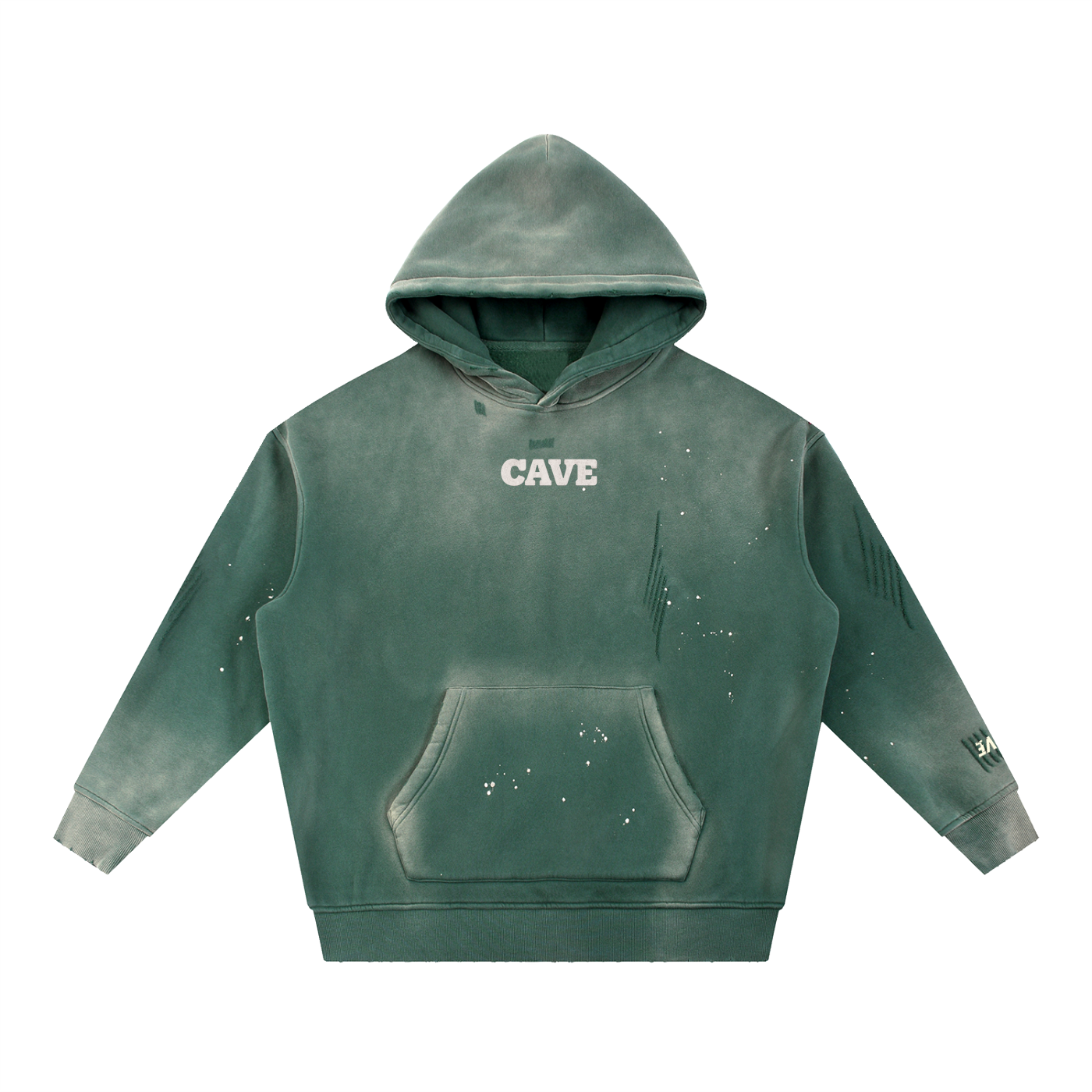 Angel Vintage Hoodie - GREEN