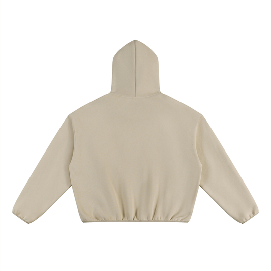 CAVE Sculpted Funnel-Neck Hoodie - KHAKI