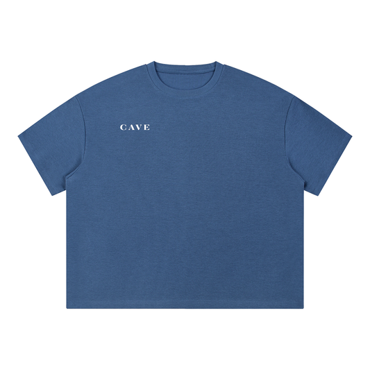 CAVE Waffle Box Tee - BLUE