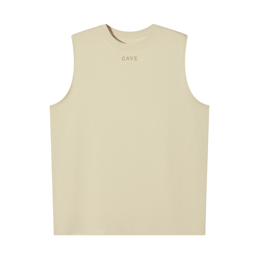 Oversized  Tank Top - TAN