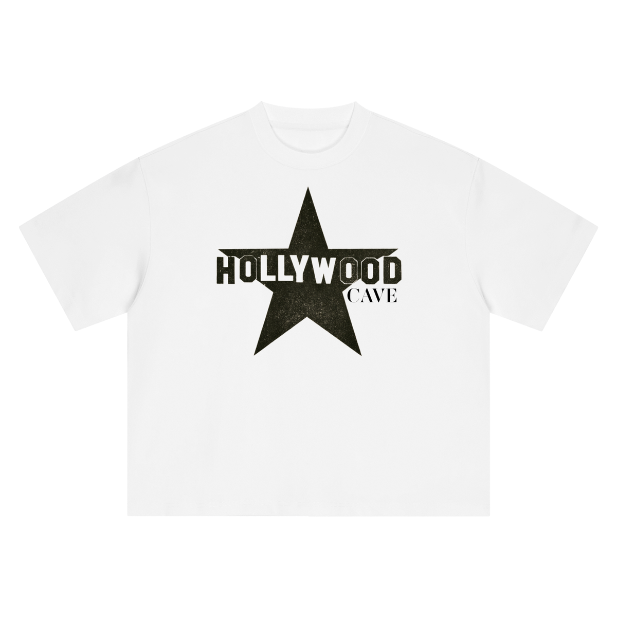 Hollywood Boxy T-Shirt - WHITE