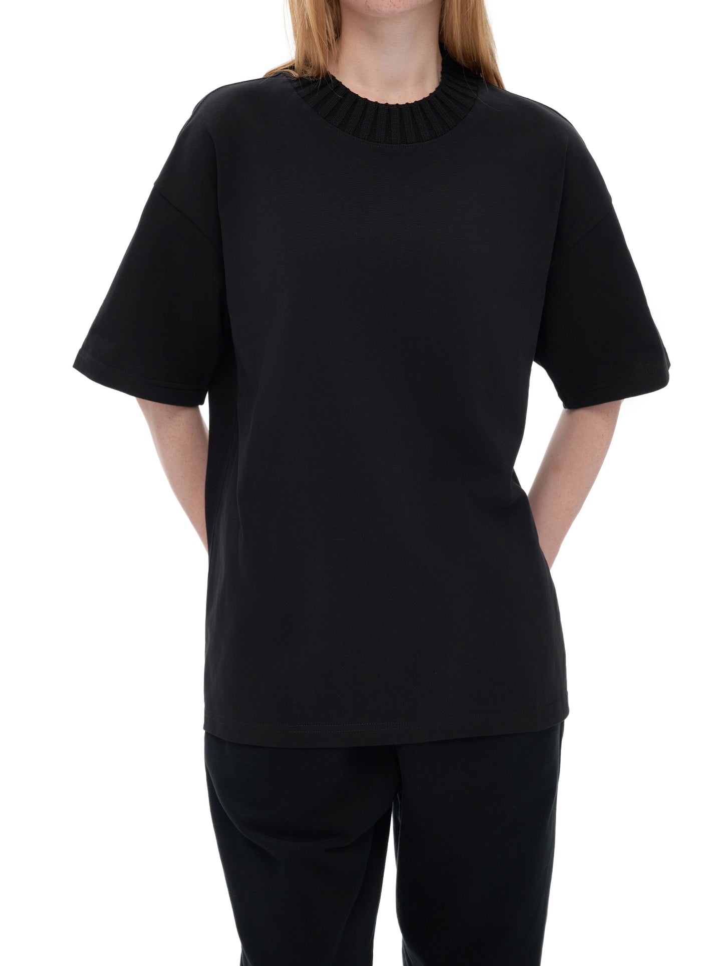 Knitted Round Neck T-Shirt